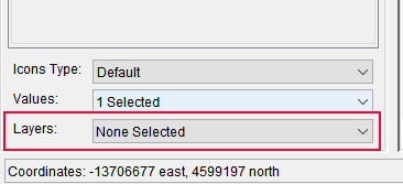 Acquisition Tab - Map Window Icons