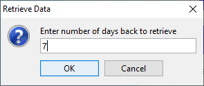 USGS Data Retrieval Script Window