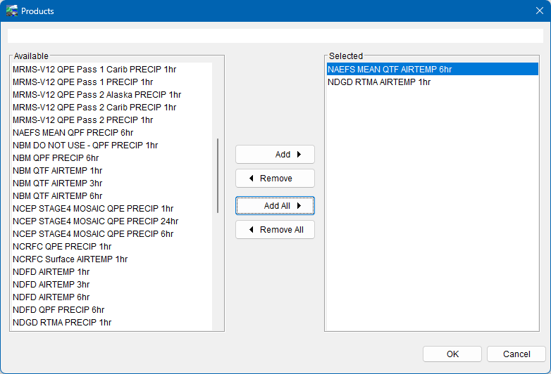 Add Cumulus Products