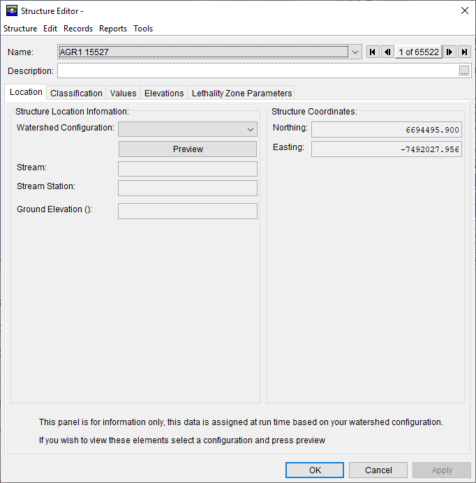 HEC-FIA Structure Editor