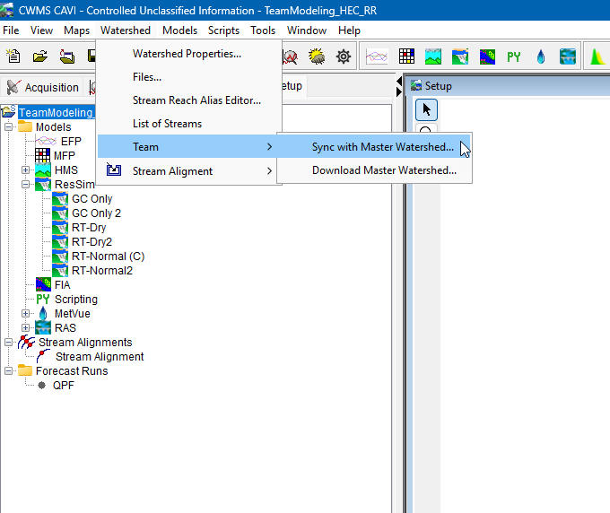 CAVI - Team - Synch Master Watershed
