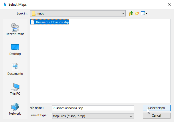 Select Maps Explorer