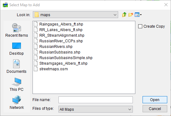 Figure 2 Select Map to Add Browser 