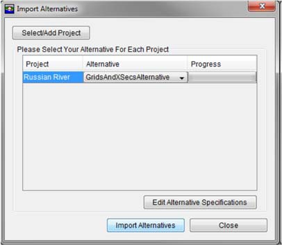 Figure 1 Import Alternative Dialog Figure 1 Import Alternative Dialog