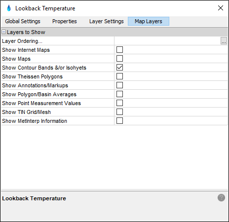 Figure 7 HEC-MetVue Application Settings Editor