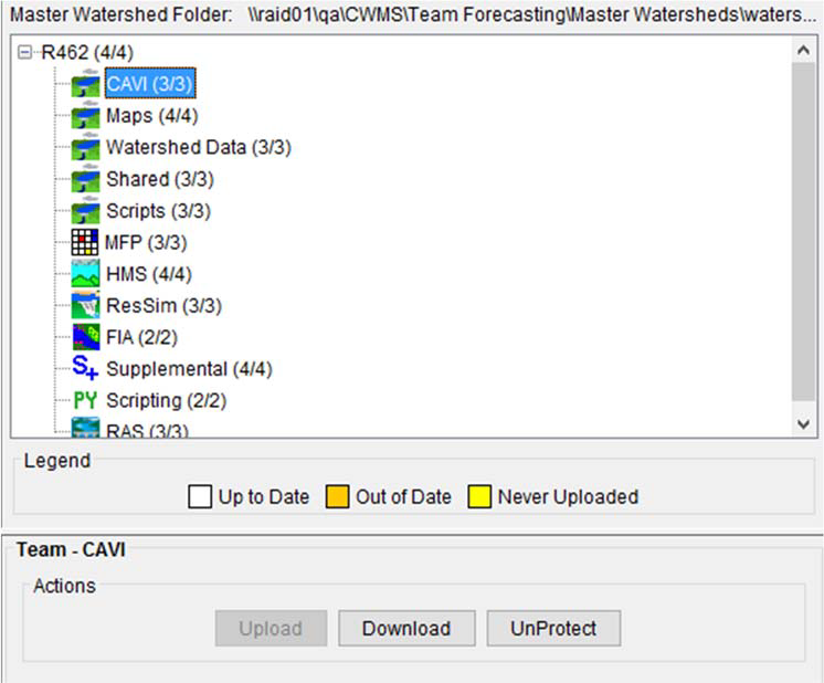 Figure 3 Disabled Upload Button on Protected Base Data 
