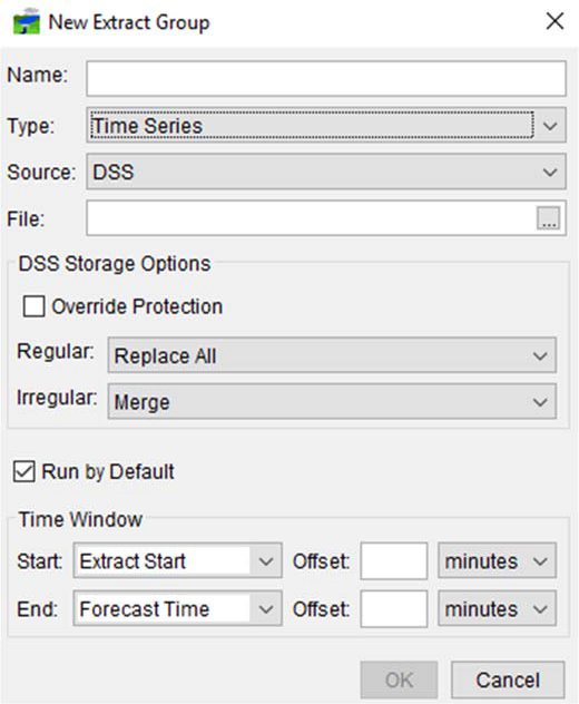 Figure 2 New Extract Group Dialog