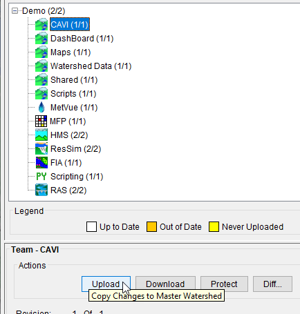 Uploading the CAVI Folder Example
