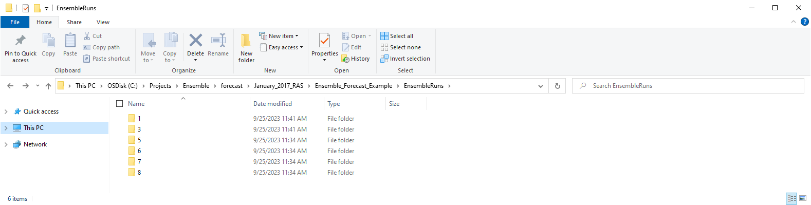 Ensemble Forecast Run Directory Structure Ensemble Forecast Run Directory Structure