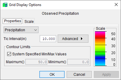 Grid Display Options Dialog Grid Display Options Dialog
