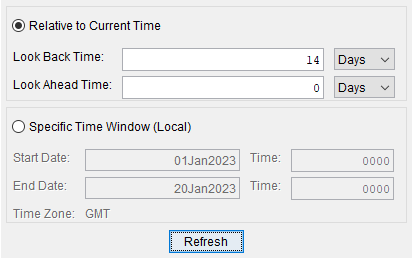 Time Window - Relative to Current Time