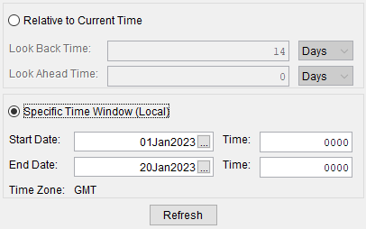 Time Window - Specific Time Window