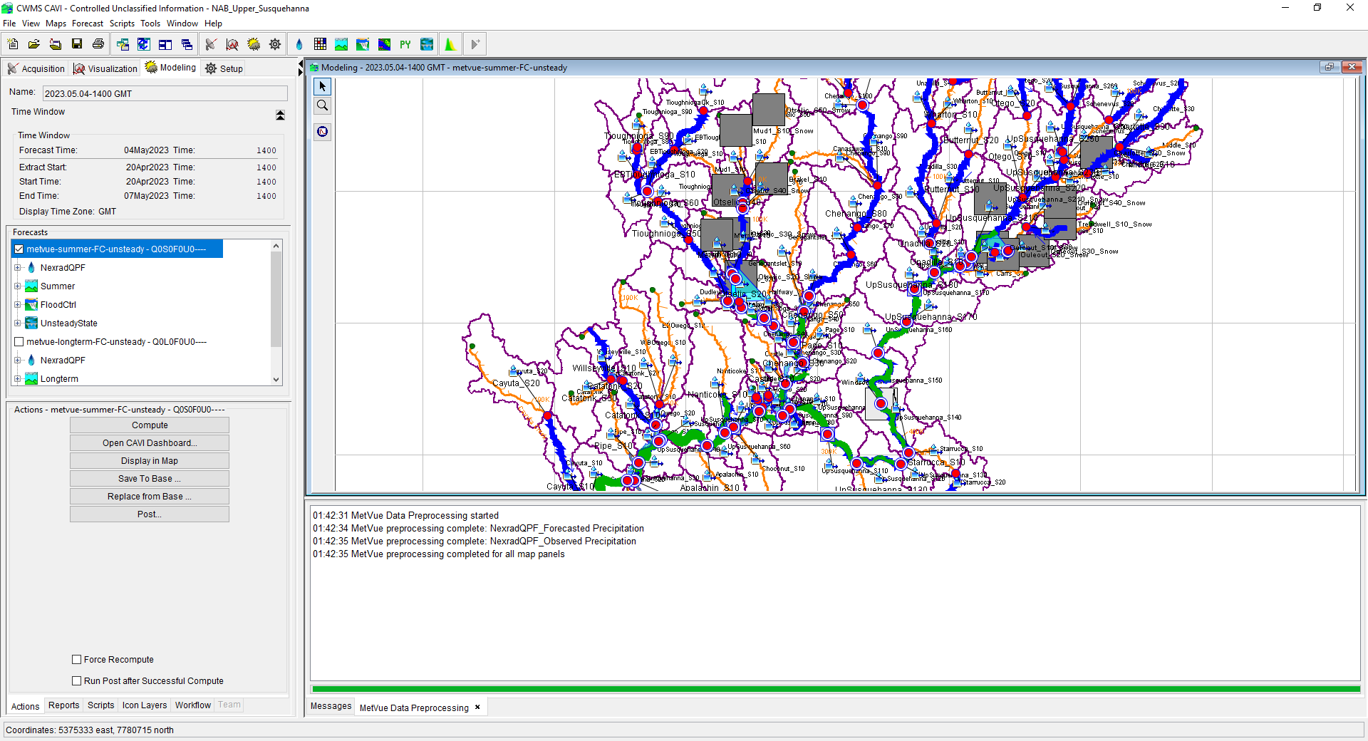 Accessing the CAVI Dashboard from the Actions Tab Accessing the CAVI Dashboard from the Actions Tab
