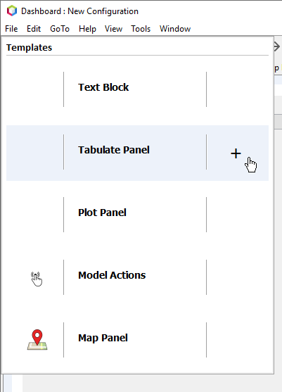 Adding Widgets to a Dashboard Configuration