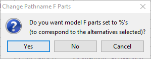 Change Pathname F Parts Dialog