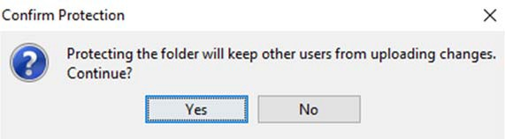 Confirm Protection Dialog