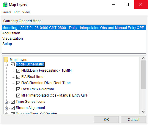 Map Layers Editor - Model Schematic Layer