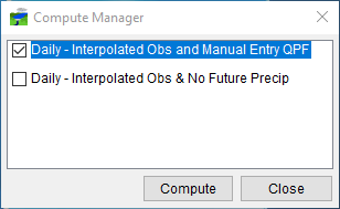 Compute Manager Dialog