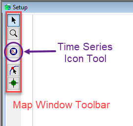 Setup Module Map Window - Time Series Icon Tool