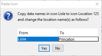 Paste Icon Dialog