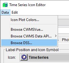 Data Menu Options - Browse DSS