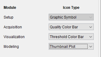 Icon Type Selection per Module