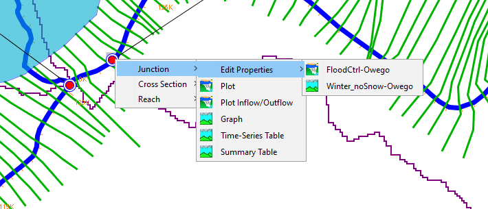 Shortcut Menu Options - Editing Model Element Properties