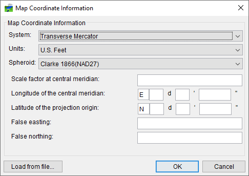 Transverse Mercator Coordinate System