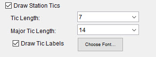 Stream Alignment Properties - Tic Marks