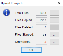 Upload Complete Dialog