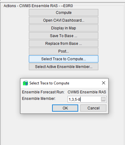 Select Trace to Compute Dialog