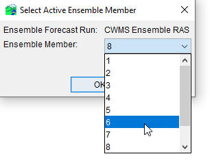 Select Active Ensemble Member Dialog