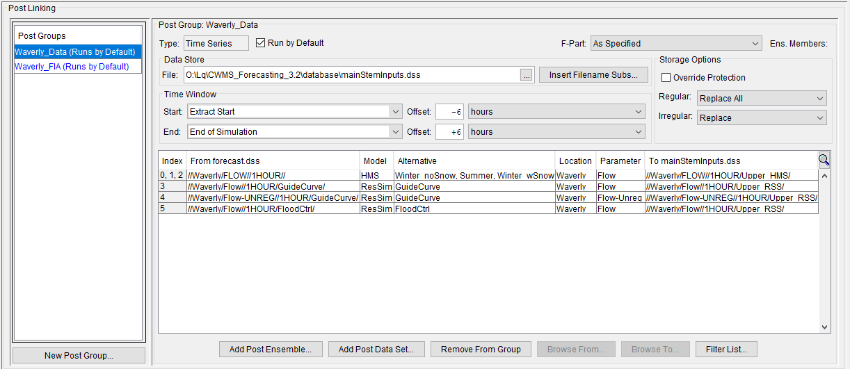 Post Editor Dialog - Post Linking Section