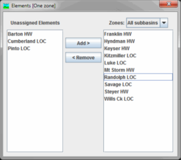 Elements Dialog
