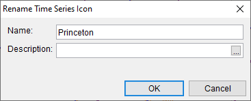Rename Time Series Icon Dialog