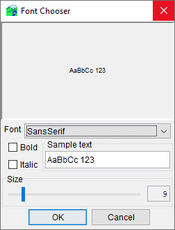 Font Chooser Dialog