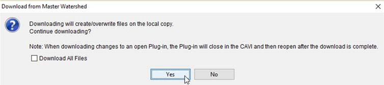 Download from Master Watershed Dialog