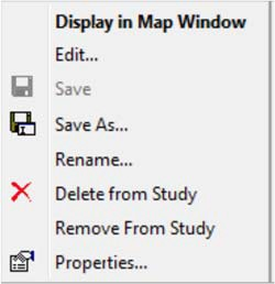 HEC-FIA Alternative Shortcut Menu HEC-FIA Alternative Shortcut Menu