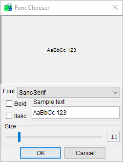 Font Chooser Dialog