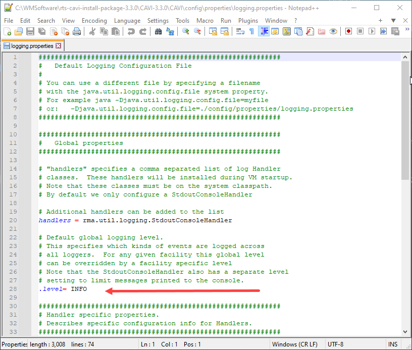 Logging Properties File Logging Properties File