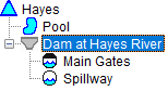 Example tree displays a dam 