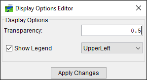 Figure 6 Display Options Editor