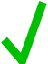 green checkmark