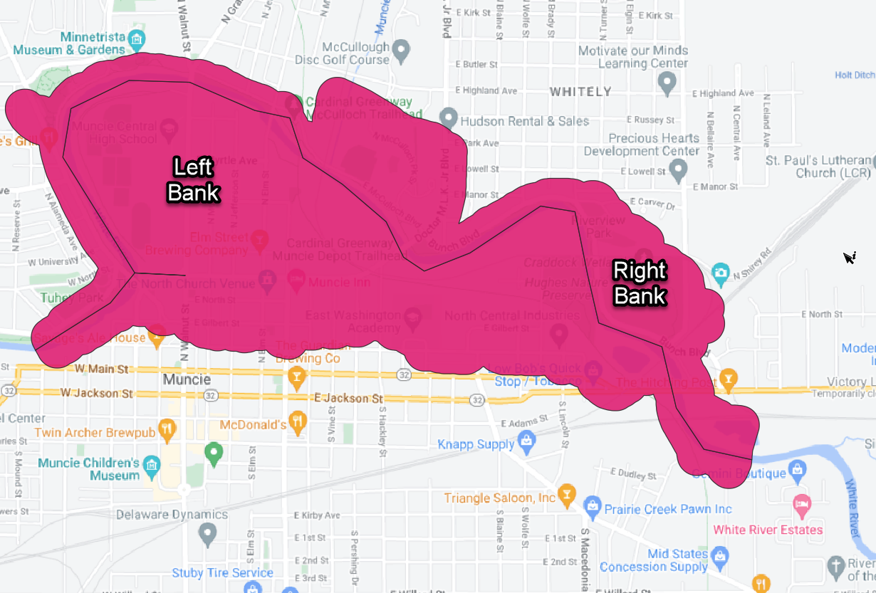 Muncie Impact Areas
