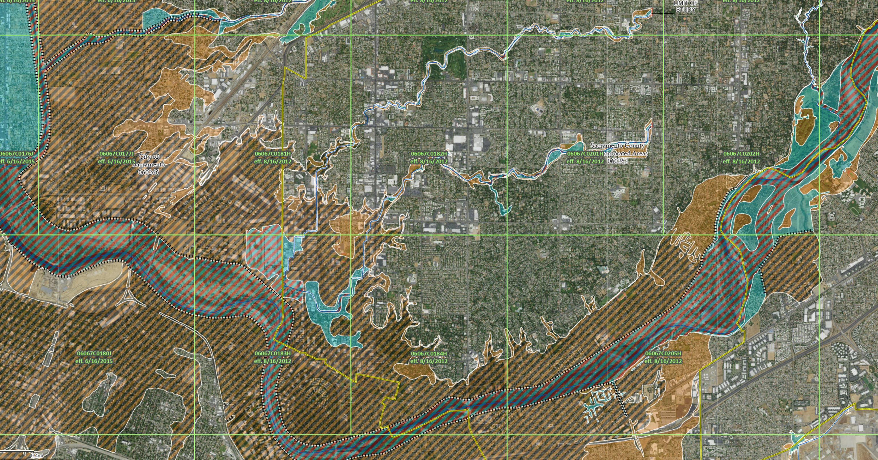 Example of traditional FEMA Flood Insurance Rate Map (FIRM).