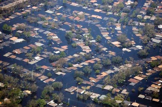 Photo two of three flooded towns