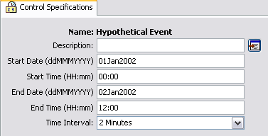 Control Specifications for Hypothetical Events
