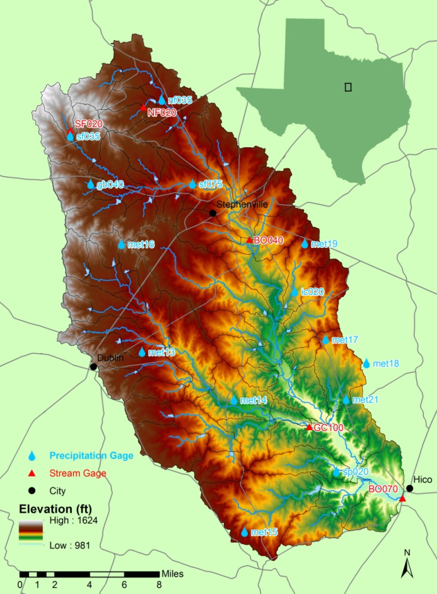 Project Location Map of UNBRW near Hico, TX