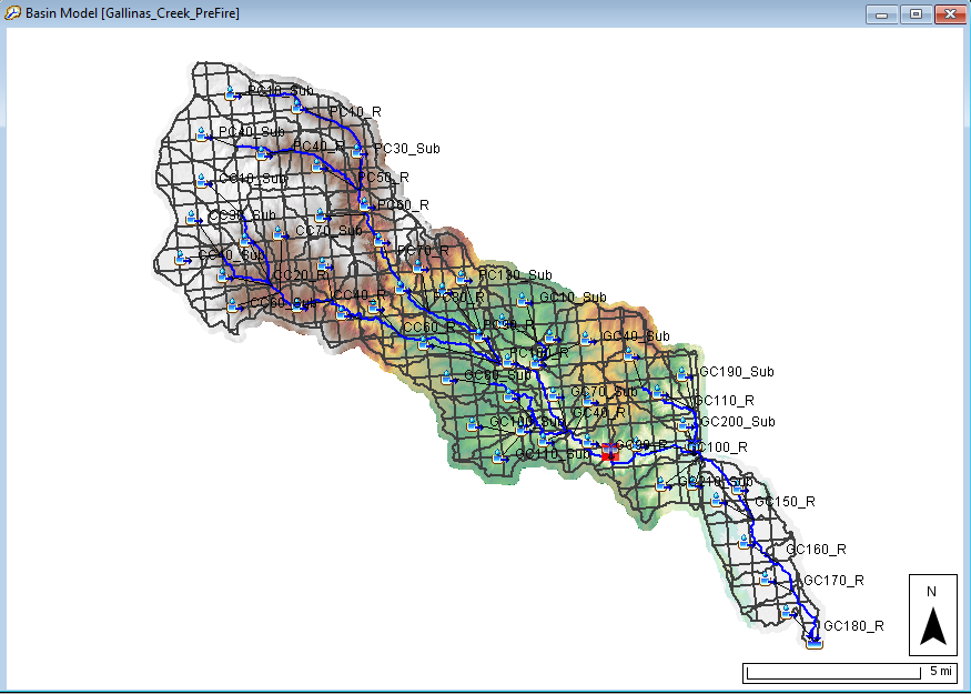 Gallinas Creek basin model