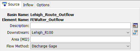 Source element flow method selection